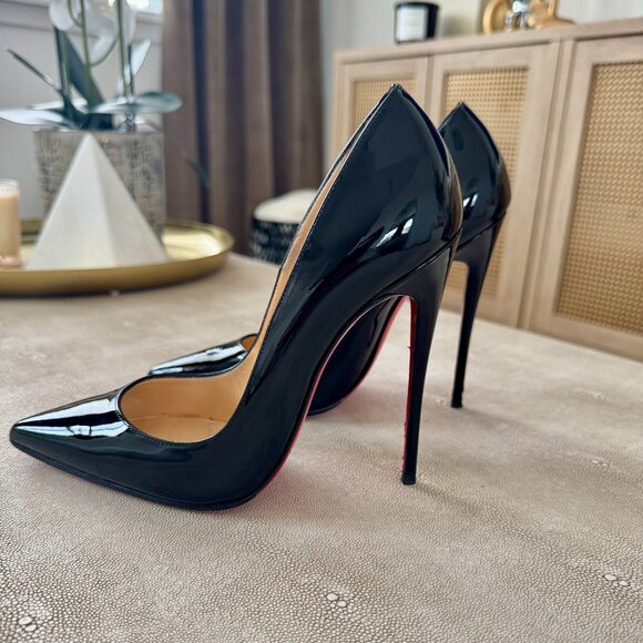 Christian Louboutin So Kate Patent Pointed Toe 120 mm Pumps - Picture 2 of 8